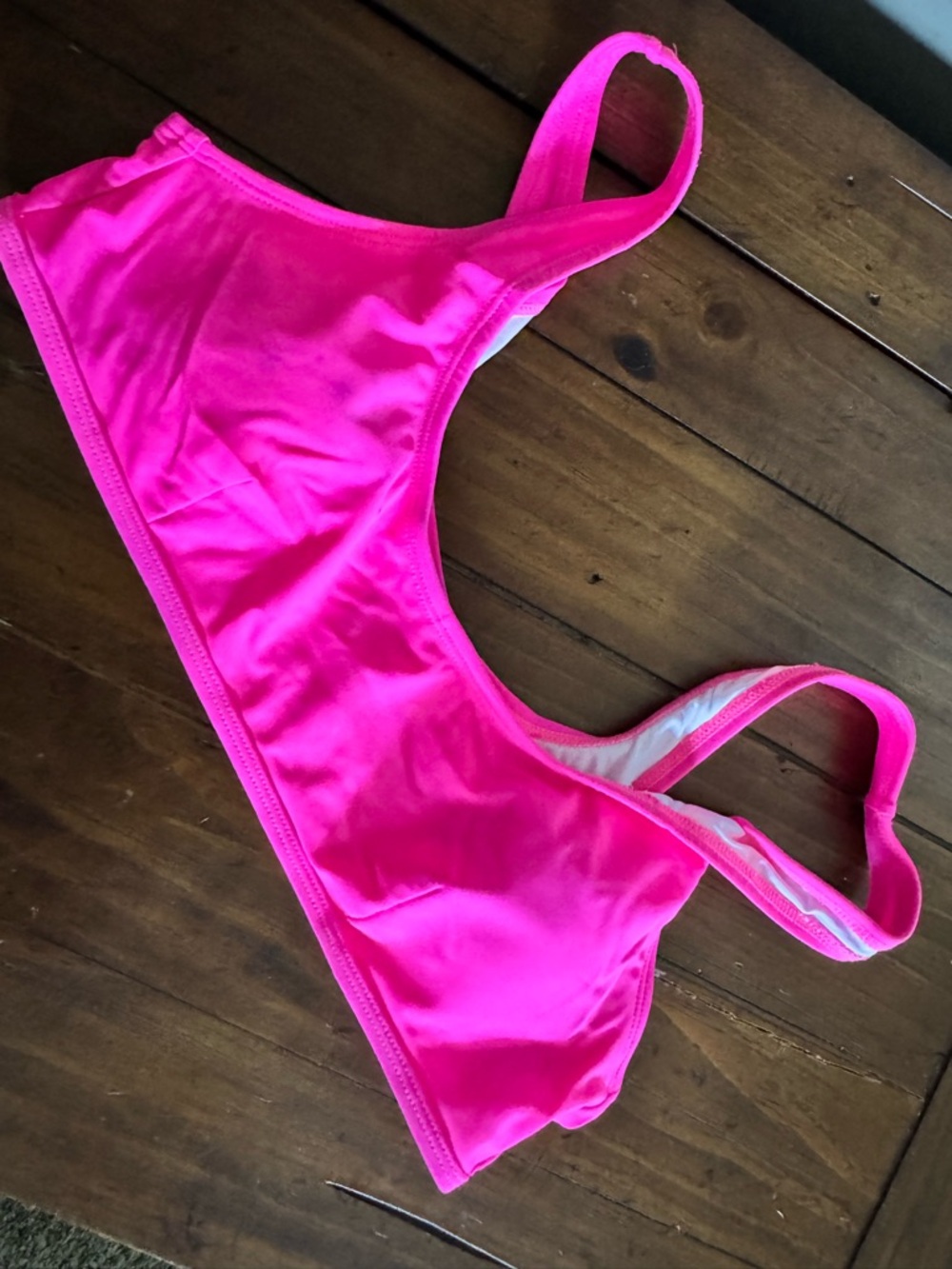 Bright Hot Pink Bikini Top (Free with Bundle) Medium